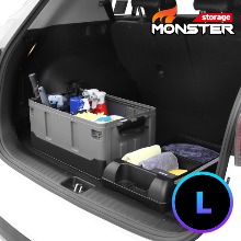[엑스핏] 대용량 몬스터L 2단 수납 자동차 트렁크정리함 블랙